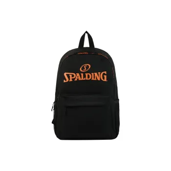 SPALDING Polyester Backpack Unisex Black Orange