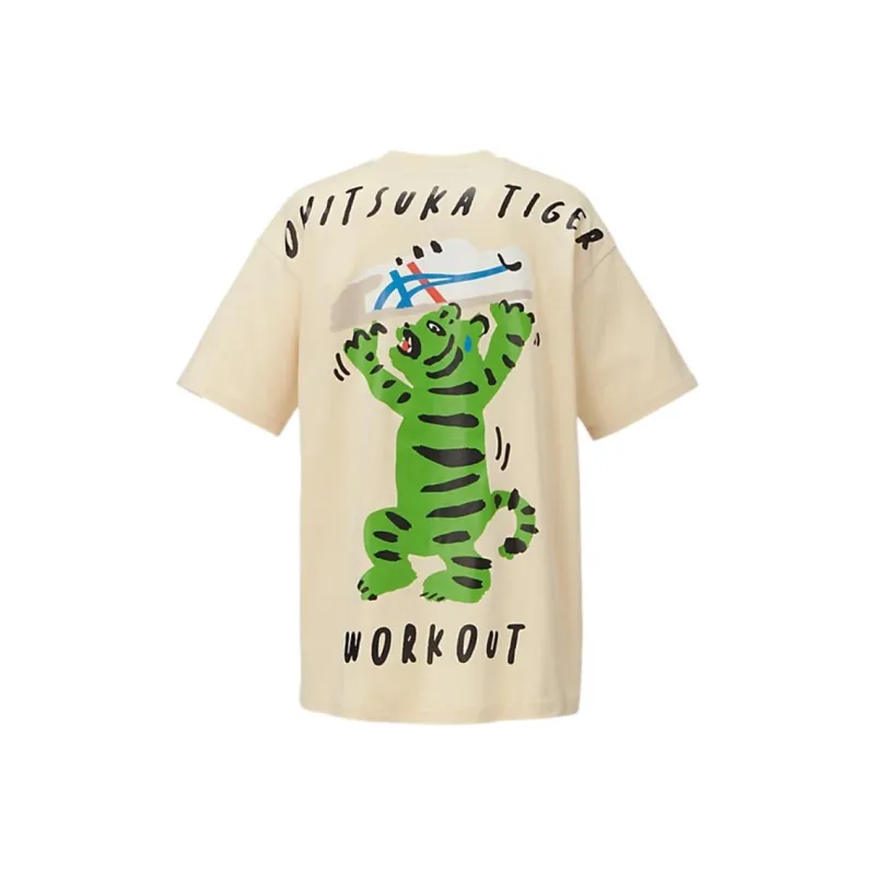 Onitsuka Tiger T Shirt Unisex Ivory-1