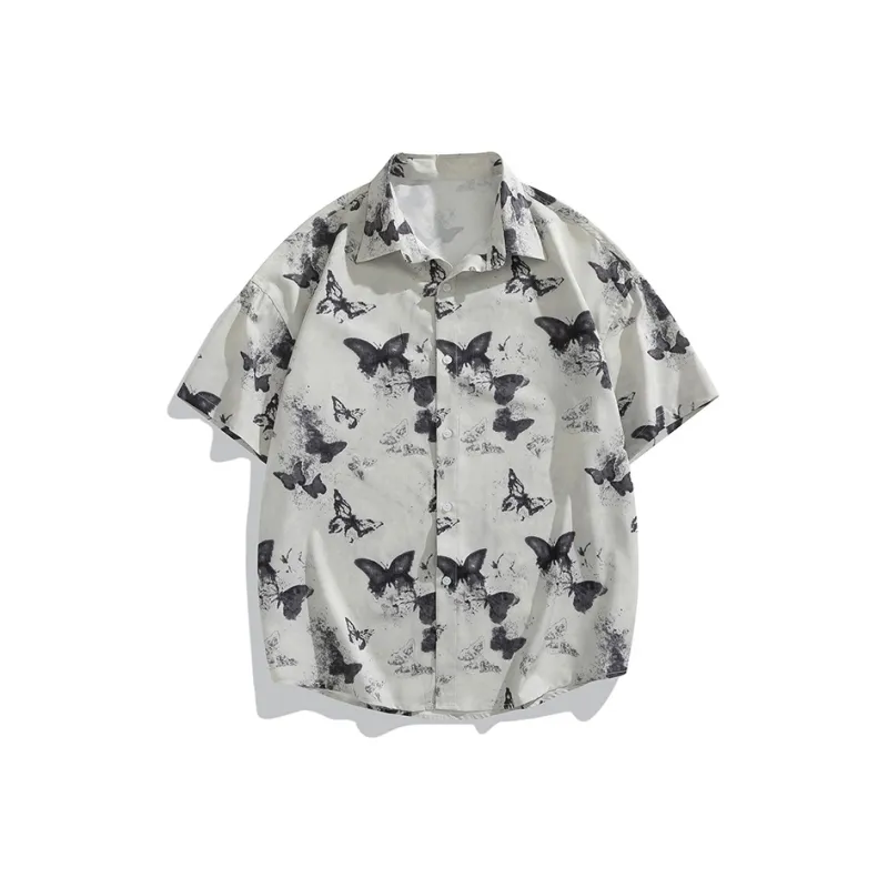 SIFLYTO Shirts Unisex Ink Butterfly Dancing Lightly-0