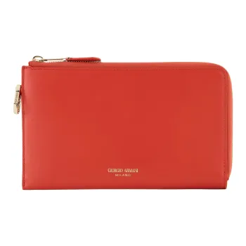 AMANI Cow Leather Wallet Women's Orange