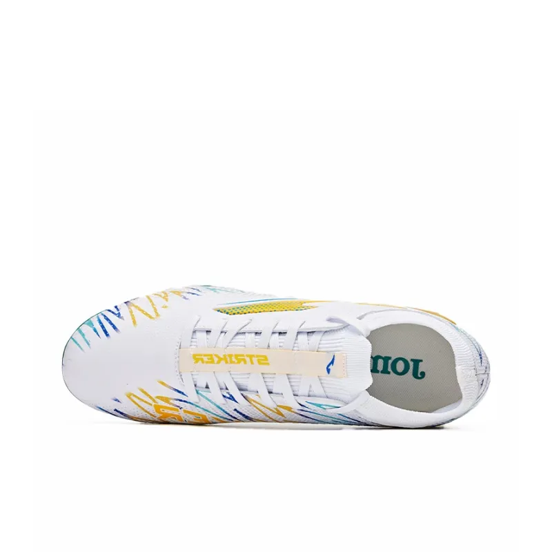 Joma MG Multi Ground Soccer Shoes Men's White Gold-3