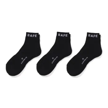 A BATHING APE Ankle Socks Men's 3 Pack