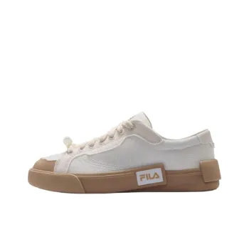 FILA FUSION POP Anti Slip Wear Resistant Low Top Canvas Shoes Men's White