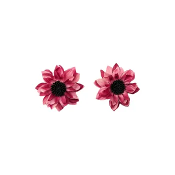 ZARA Polyester Earrings Women's Pink