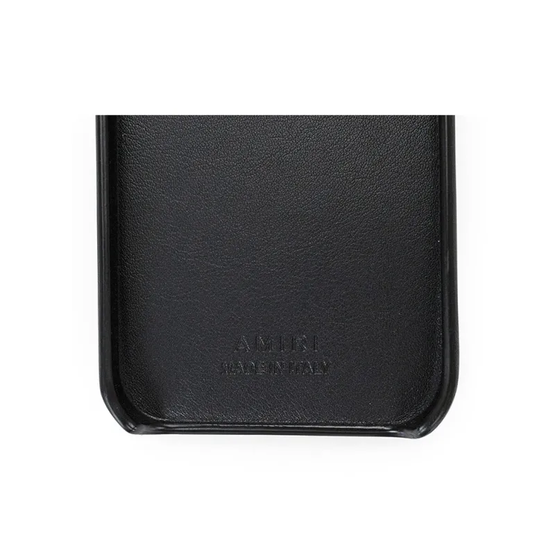 AMIRI Leather Material NAPPA Phone Cases Compatible With IPhone 12 Solid Color-8
