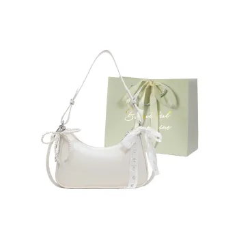 JIANGLIDA PU Dumpling Bag Shoulder Bag Regular Women's Ecru/Pink/Yellow/Black