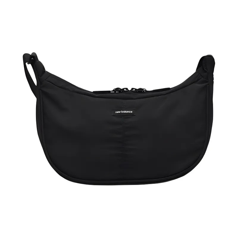 New Balance Nylon Hobo Bag, Shoulder Bag, Crossbody Bag Trumpets Unisex Black-0