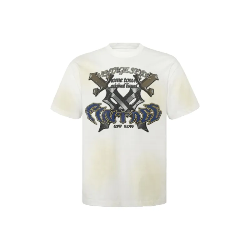 FAKE VINTAGE T Shirts Unisex White-0