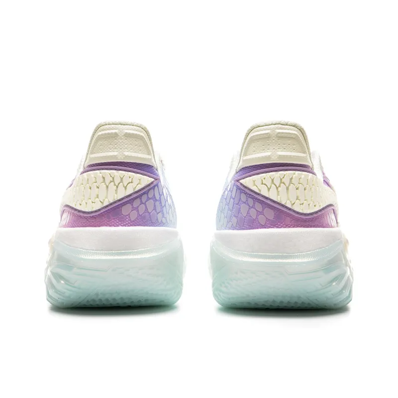 LiNing Jie Ao 2 Slip Resistant And Abrasion Resistant Grip Low Top Basketball Shoes Men's White Purple-4