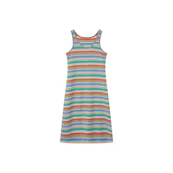 ELF SACK Slip Dresses Women's Vintage Rainbow