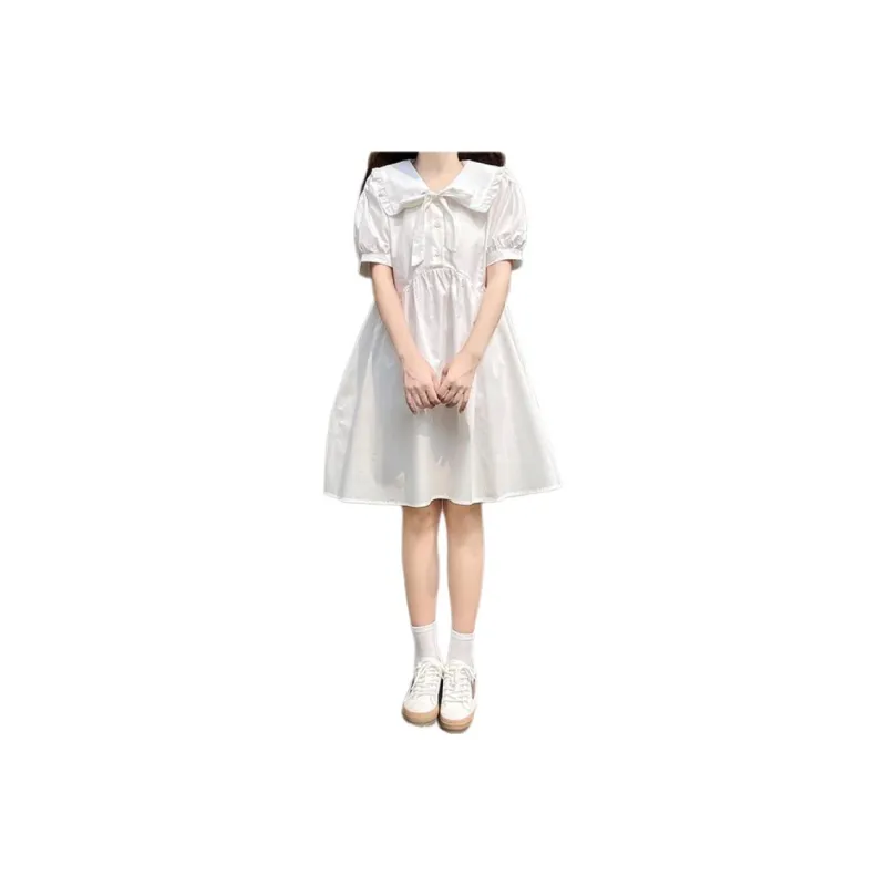 Mu Qingqing Short Sleeved Dress Women's-0