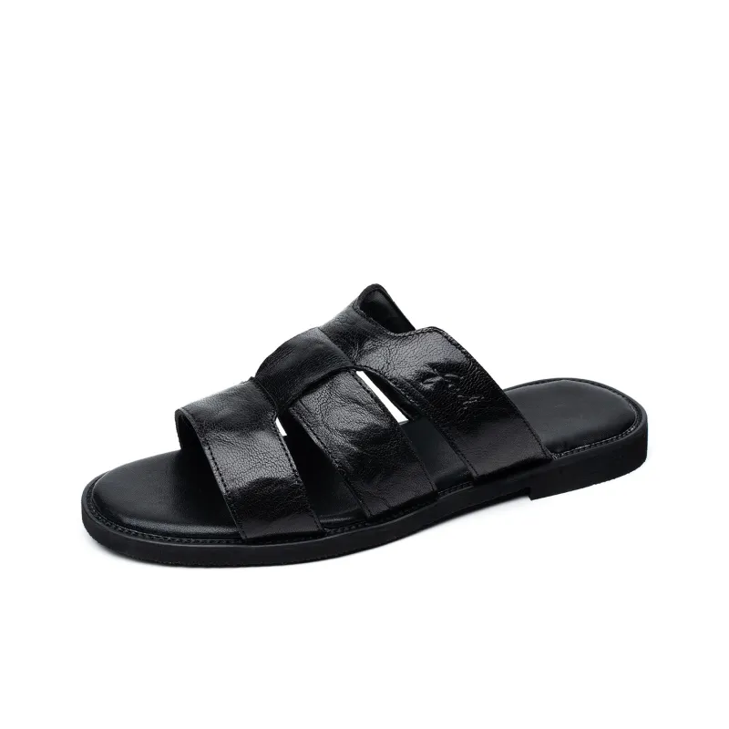 FED Slide Slippers Men Black-1
