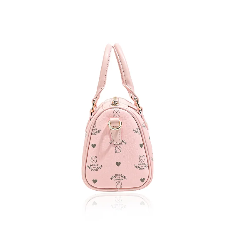Disney Winnie The Pooh Series PVC Heart Fragrance Print Disney Bag Crossbody Bag, Shoulder Bag, Handbag Women's Pink-4