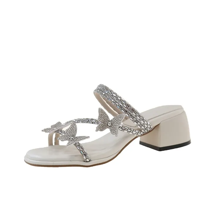 WOXXXN Slide Slippers Women's Silver-0