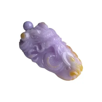 Jade Blossom Glutinous Jade Jadeite Handheld Piece Unisex