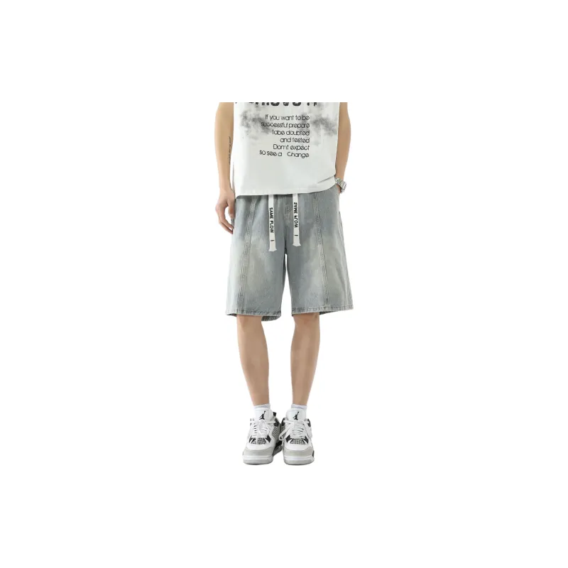 SAME FLOW Denim Shorts Unisex-0