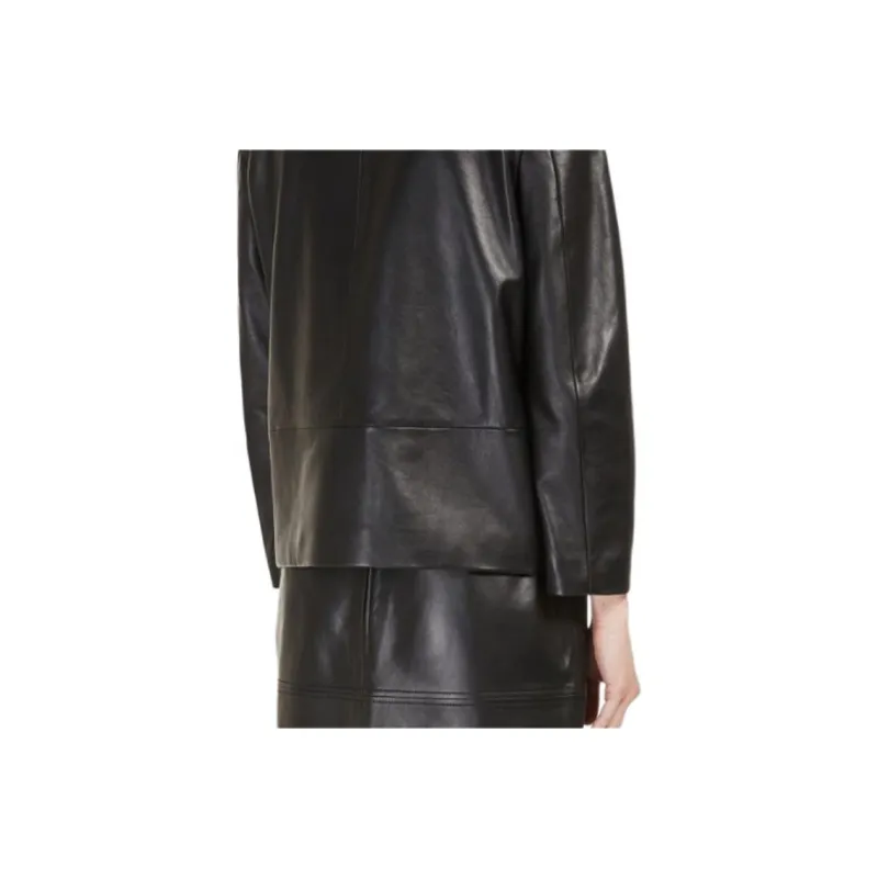 SportMa Leather Jacket Women's Black-5