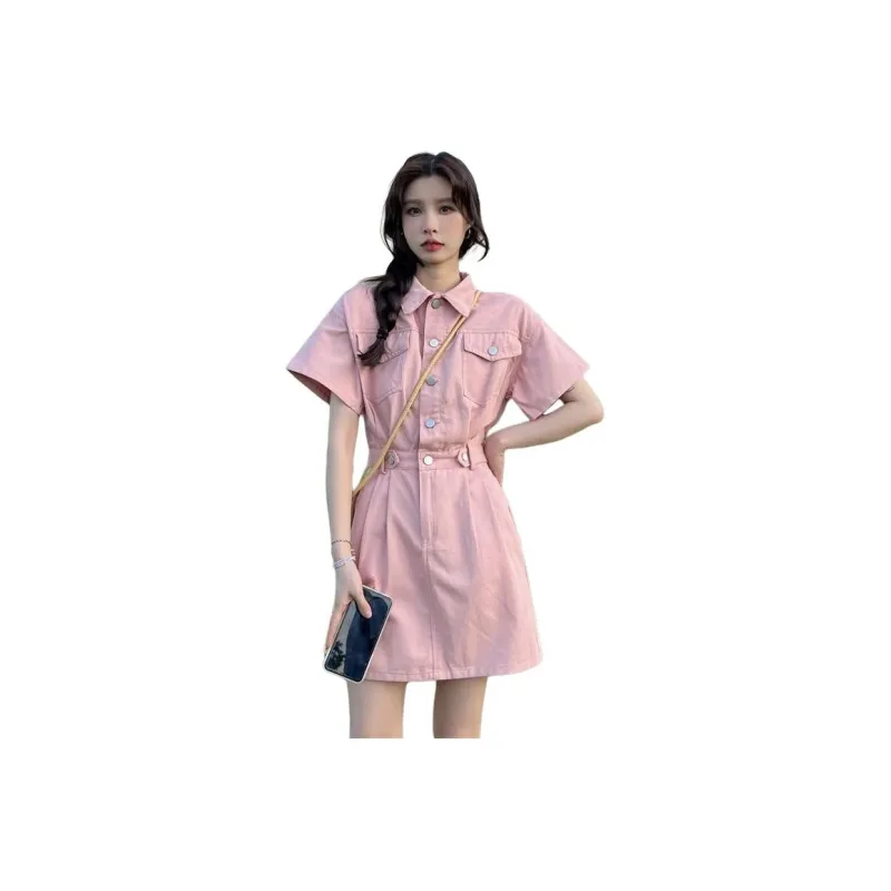 Mu Xiao Xin Short Sleeved Dress Women's-0