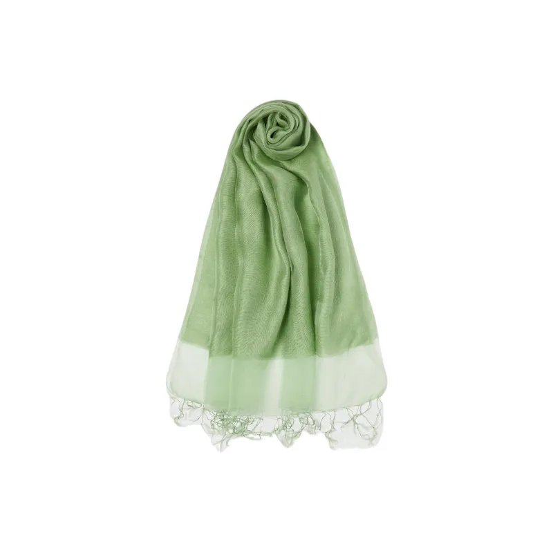 Marella Silk, Viscose Shawls Unisex Green-0