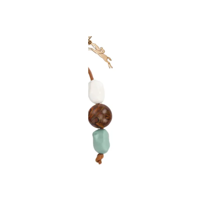 LONGCHAMP Plastic, Cow Leather, Metal Keychains Unisex Brown-2