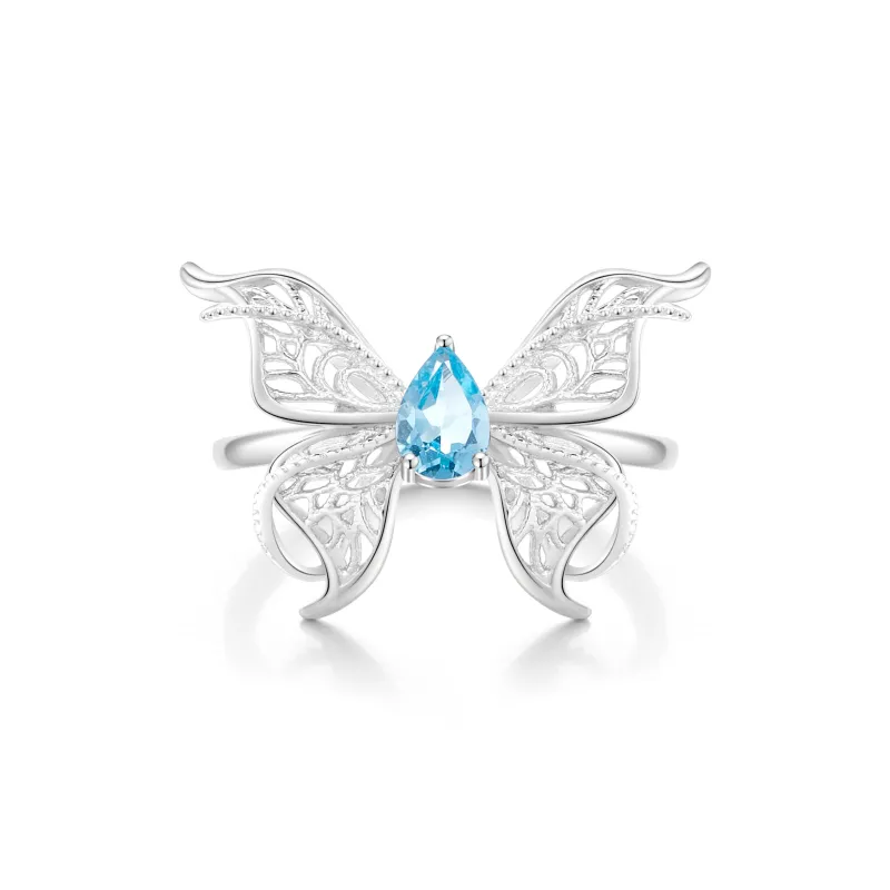 Lao Feng Xiang Natural Topazes Rings Women's-0