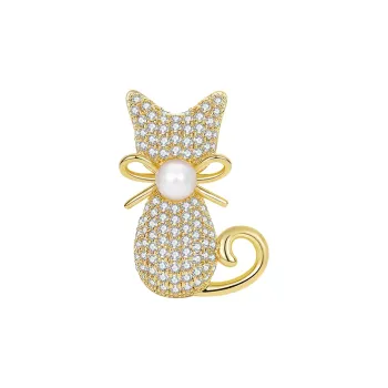 Lady Go Copper Alloy Brooches Women's