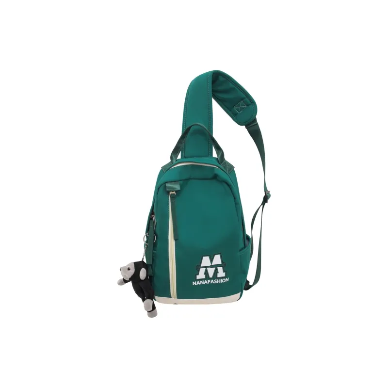 Paulinka Nylon Sling Bag Regular Unisex Black/Green/Blue/White Blue/White green-4