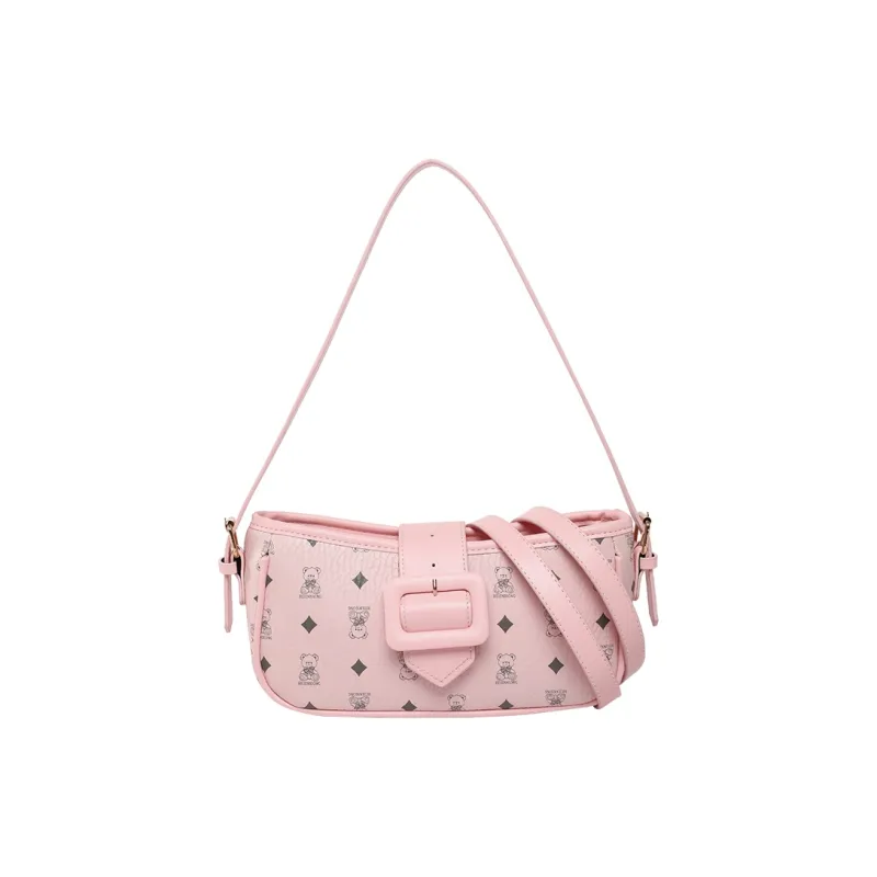 Meow In The Grass PU Shoulder Bag Women's Black/Pink/Brown/White-6