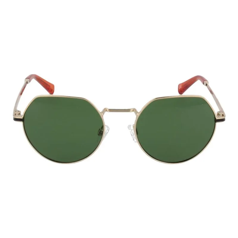 HAWKERS Metal Irregular Shape Sunglasses Unisex Gold-0