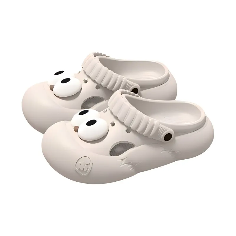 LUNNIFEIYA Slip on Lazy Beach Slippers For Home, Height Increasing, Comfortable, Cartoon, Slip Resistant-5