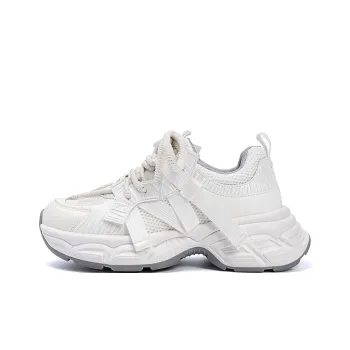 EXULL Q Low Top Chunky Sneakers Women's White