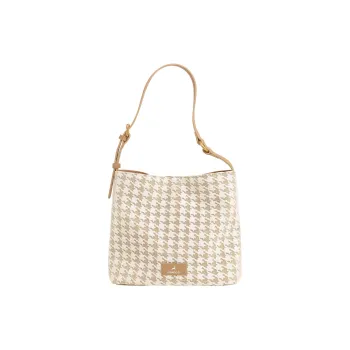 Miao Di Fabric Shoulder Bag Regular Women's Milk Tea Apricot