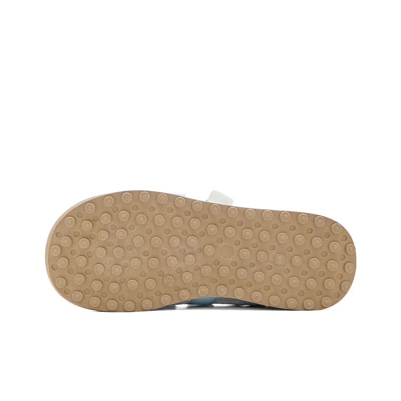 La Chapelle Abrasion Resistant Low Top Casual Shoes Women's Beige Blue-4