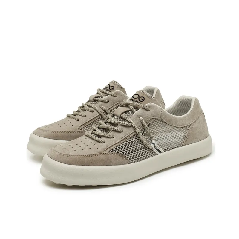 LINGPAO Abrasion Resistant Slip Resistant Low Top Skateboard Shoes Men's-1