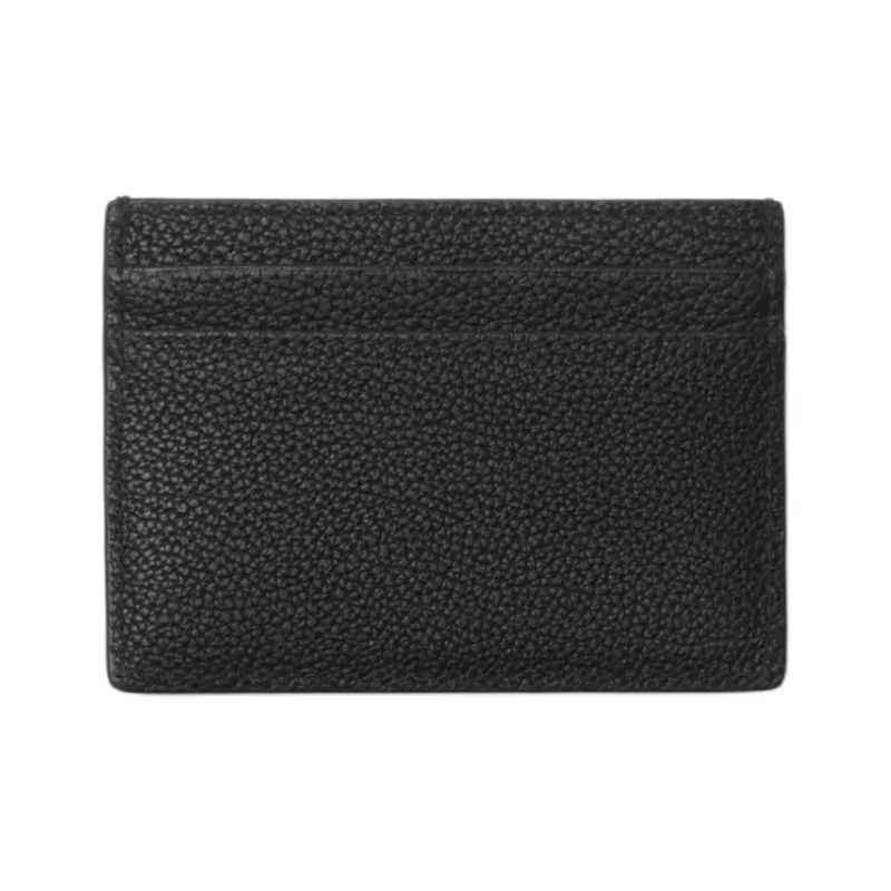 Burberry Grain Calfskin Card Holder Women's Black-1