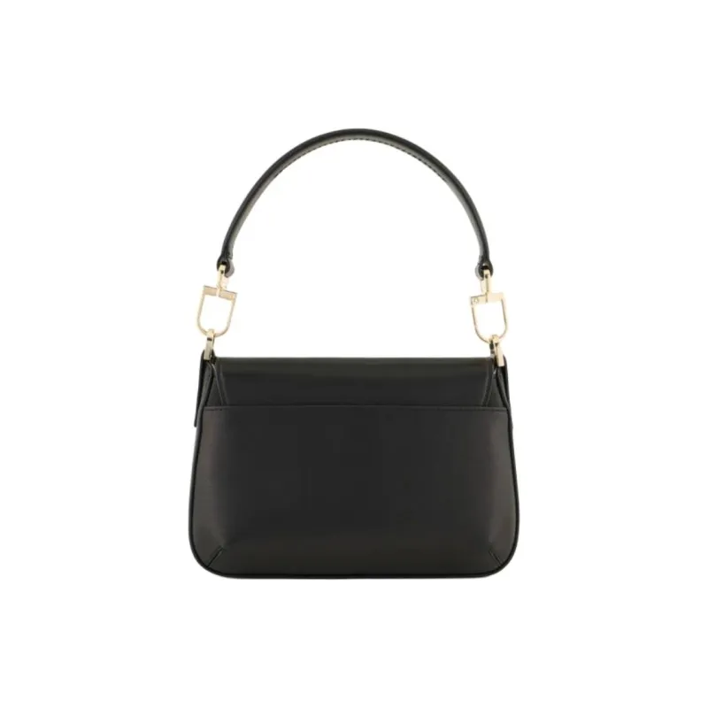 AMANI La Prima Sheepskin Handbag Trumpets Women's Black-3