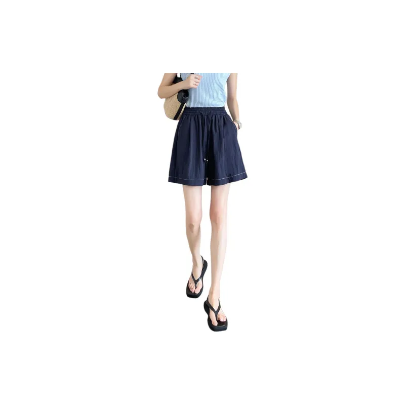 SITOL Denim Shorts Women's Dark Blue-0