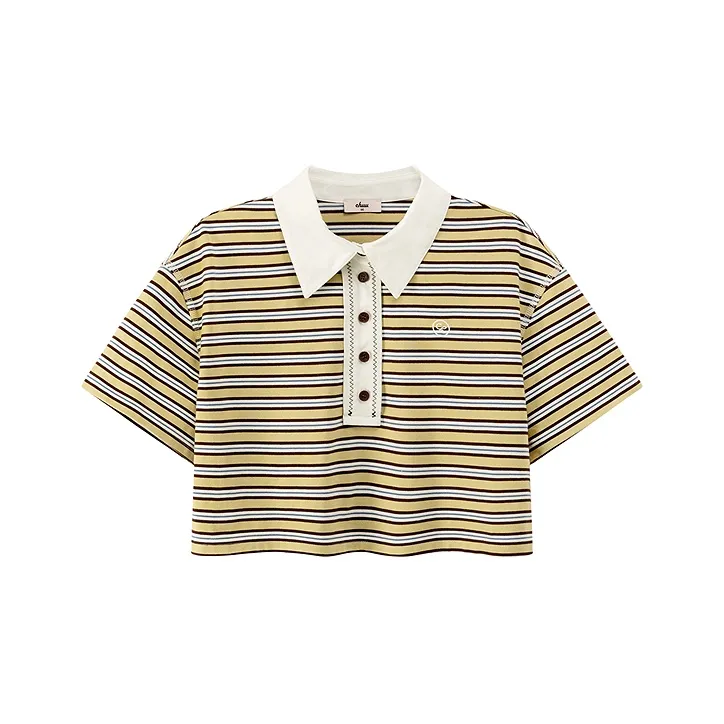 CHUU T Shirts Women's Yellow Stripes-0