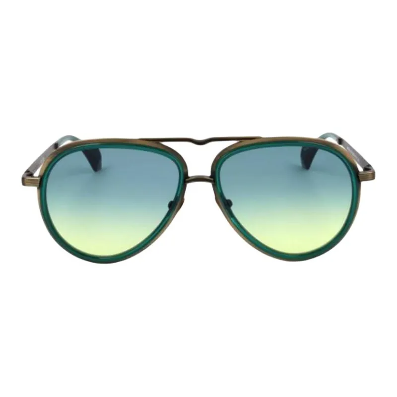 Vivienne Westwood Acetate Aviator Sunglasses Men's Green-1