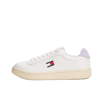 Tommy Hilfiger Trainers Low Top Skateboard Shoes Women's White Purple