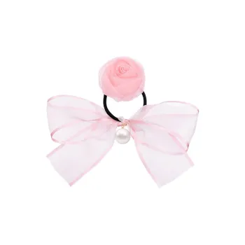 ROYALSASA Silk Chiffon Hair Tie Women's