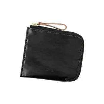 PORTER Cow Leather Wallet Men's Black