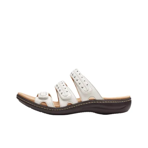 Clarks EVA Abrasion Resistant Slide Slippers Women's White