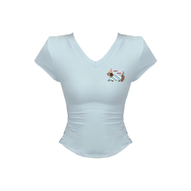 Puppytown Set in Sleeve T Shirt Women's-17