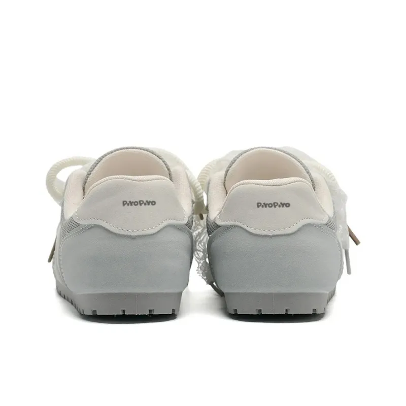PIYOPIYO Low Top Skateboard Shoes Women's Ecru-5