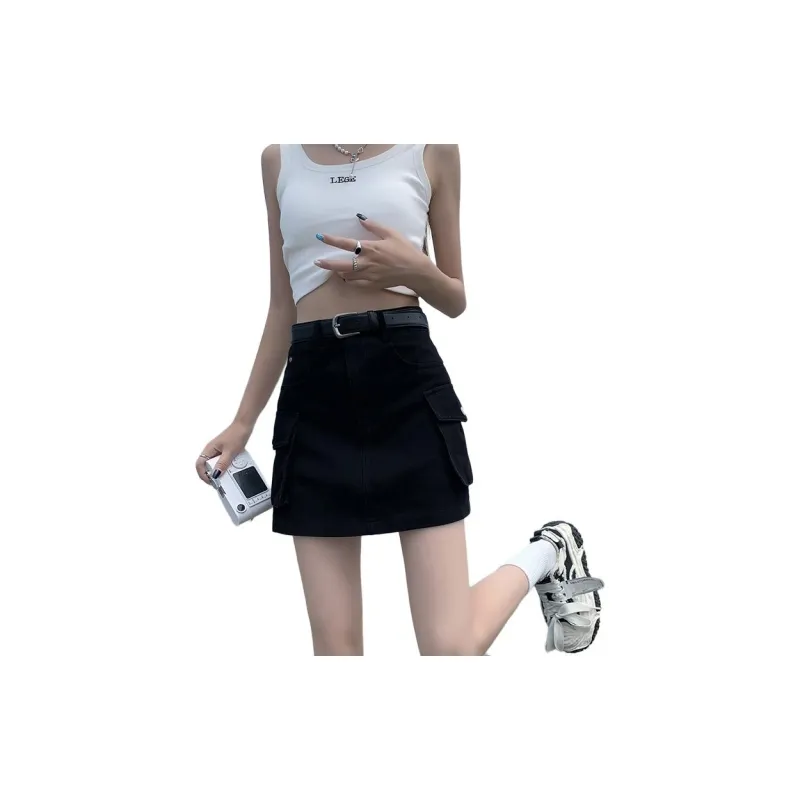 YINLEI Cargo Short Skirts Women's-0