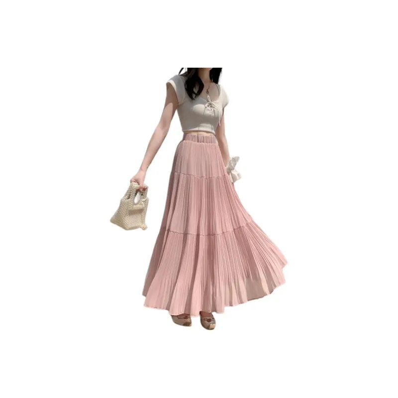 GOSO Chiffon Cake Pleated Skirt Women's-0