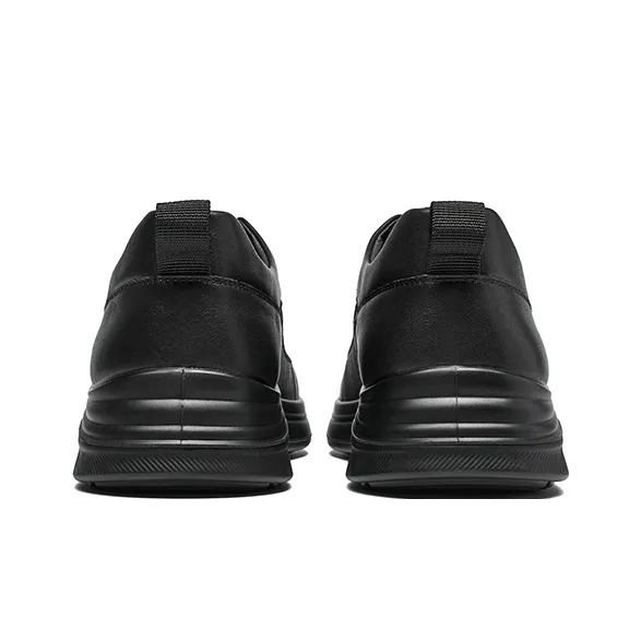 HARSON Breathable And Lightweight Low Top Casual Shoes Men's Black-3