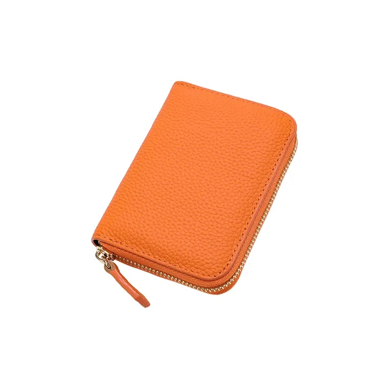Yalu Polyester With Top Grain Cow Leather Wallet Unisex Multicolor-6