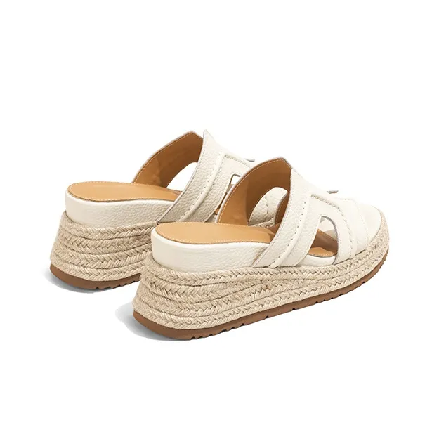 Old Meow Slide Slippers Women's Ecru-5